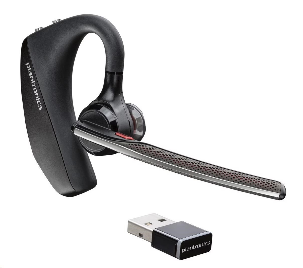 Náhlavná súprava Poly bluetooth Voyager 5200 UC, adaptér BT700 USB-A, nabíjacie puzdro