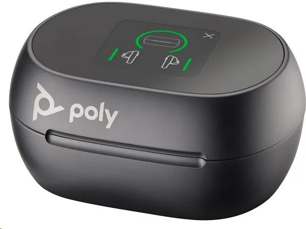 Náhlavná súprava Poly bluetooth Voyager Free 60+, adaptér BT700 USB-C, dotykové nabíjacie puzdro, čierna