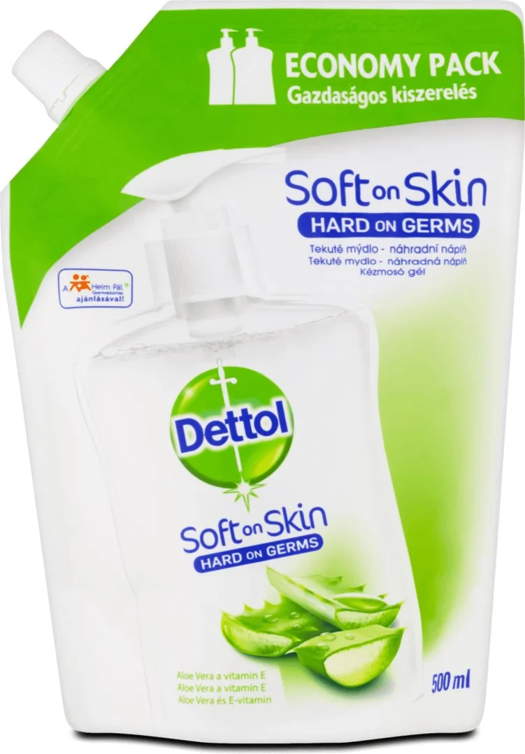 Náhradná náplň tekutého mydla Dettol Gentle Aloe 500 ml