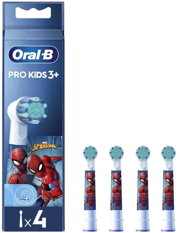 Náhradné hlavice Oral-B EB 10-4 Kids Spiderman, 4 ks