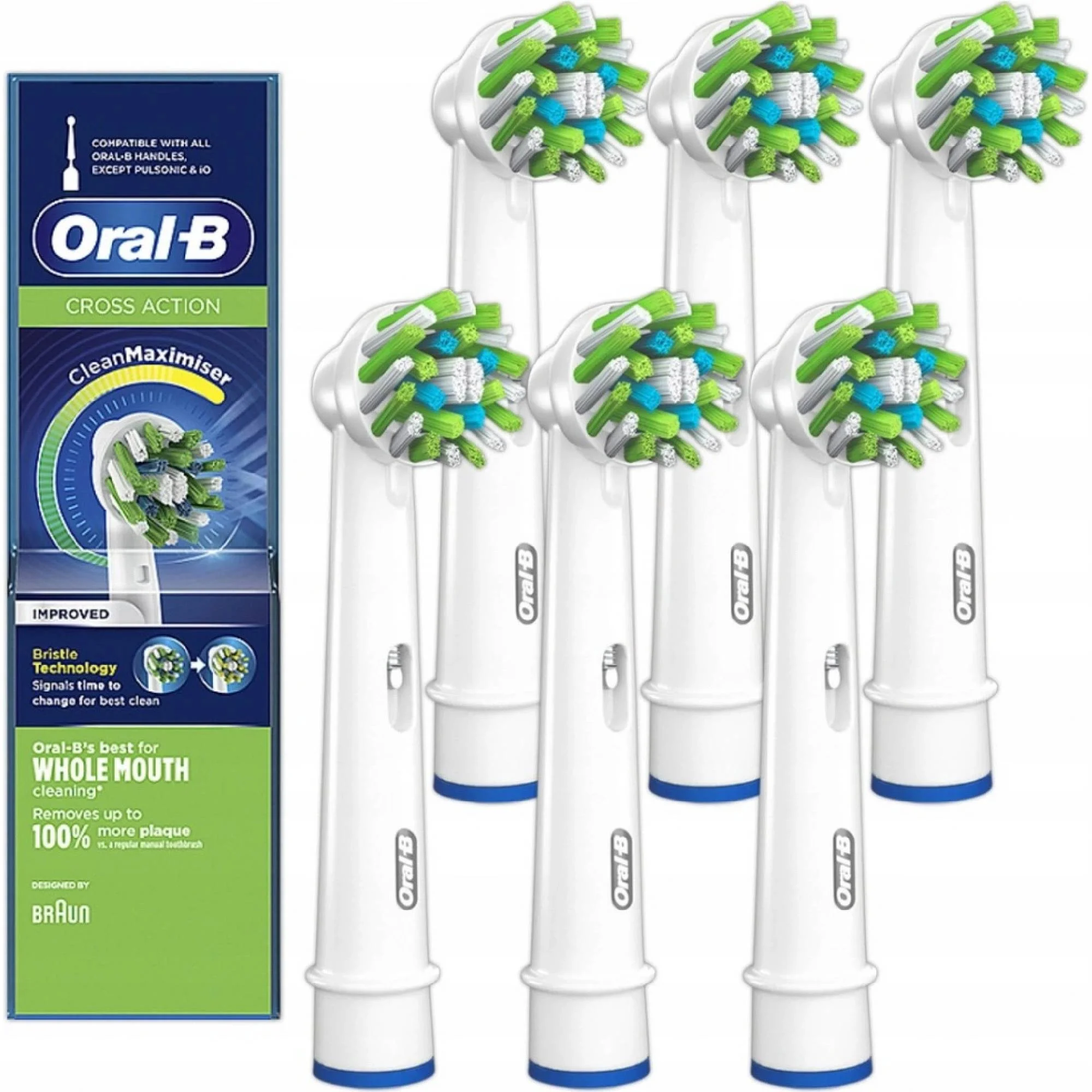 Náhradné hlavice Oral-B EB 50-4 PRO Cross Action, 6 ks