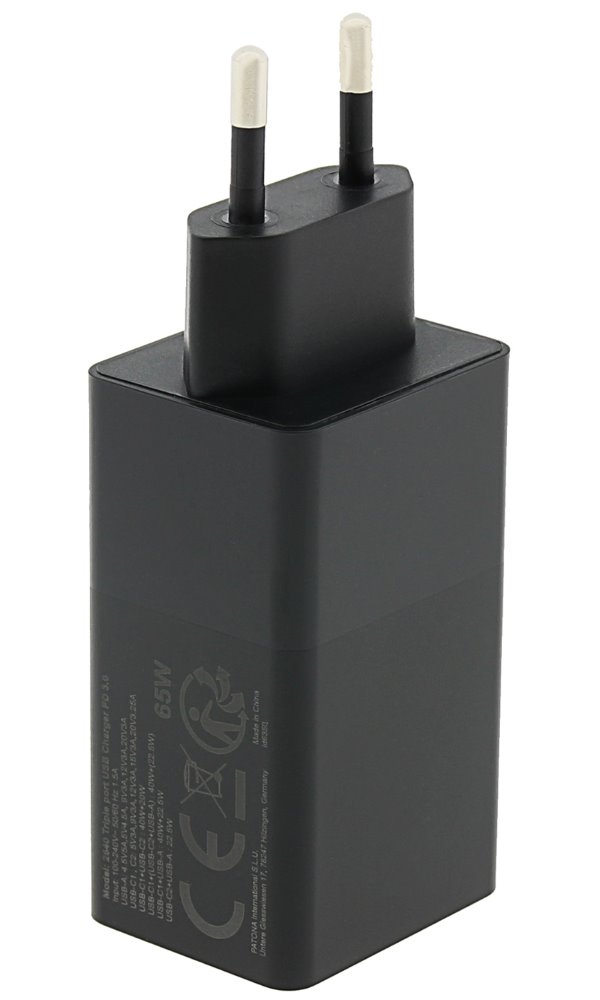 Napájací adaptér PATONA Napájanie 65W 2xUSB-C/USB-A -PD 3.0