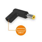 Napájací adaptér USB-C 5,5x2,5 mm pre notebooky Acer/Asus/HP/Lenovo/Toshiba