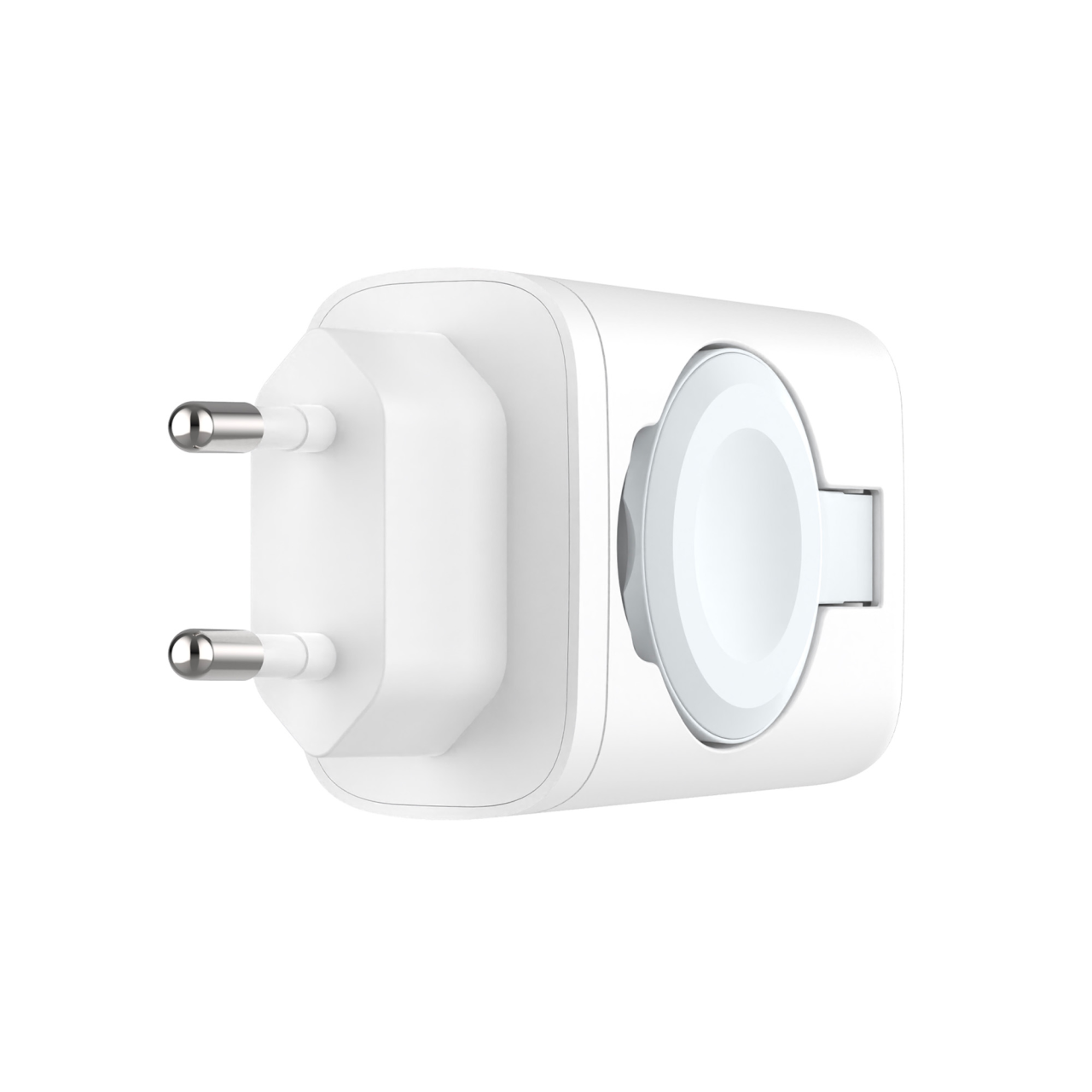 Napájacia zásuvka FIXED s USB-A a USB-C, Apple Watch, 33 W, biela