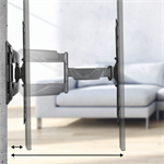 Nástenný držiak na TV Hama, 400x400, pohyblivý, 35 kg, rameno 52 cm
