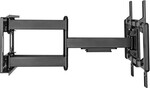 Nástenný držiak SBOX 43"–100", naklápací a otočný, nosnosť až 120 kg, čierny (PLB-7486)