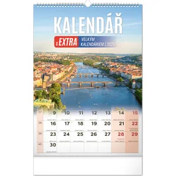 Nástenný kalendár 2024 s extra veľkým kalendárom, 33 × 46 cm
