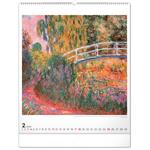 Nástěnný kalendář Claude Monet 2024, 48 × 56 cm