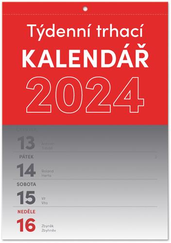 Nástěnný kalendář Trhací týdenní 2024, A5