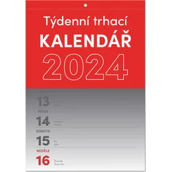 Nástěnný kalendář Trhací týdenní 2024, A5