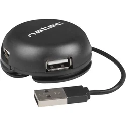 Natec Bumblebee hub, 3x USB 2.0 HUB, čierny