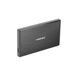 Natec externí box pro HDD 2,5” USB 3.0 Rhino Go, černý, hliníkové tělo