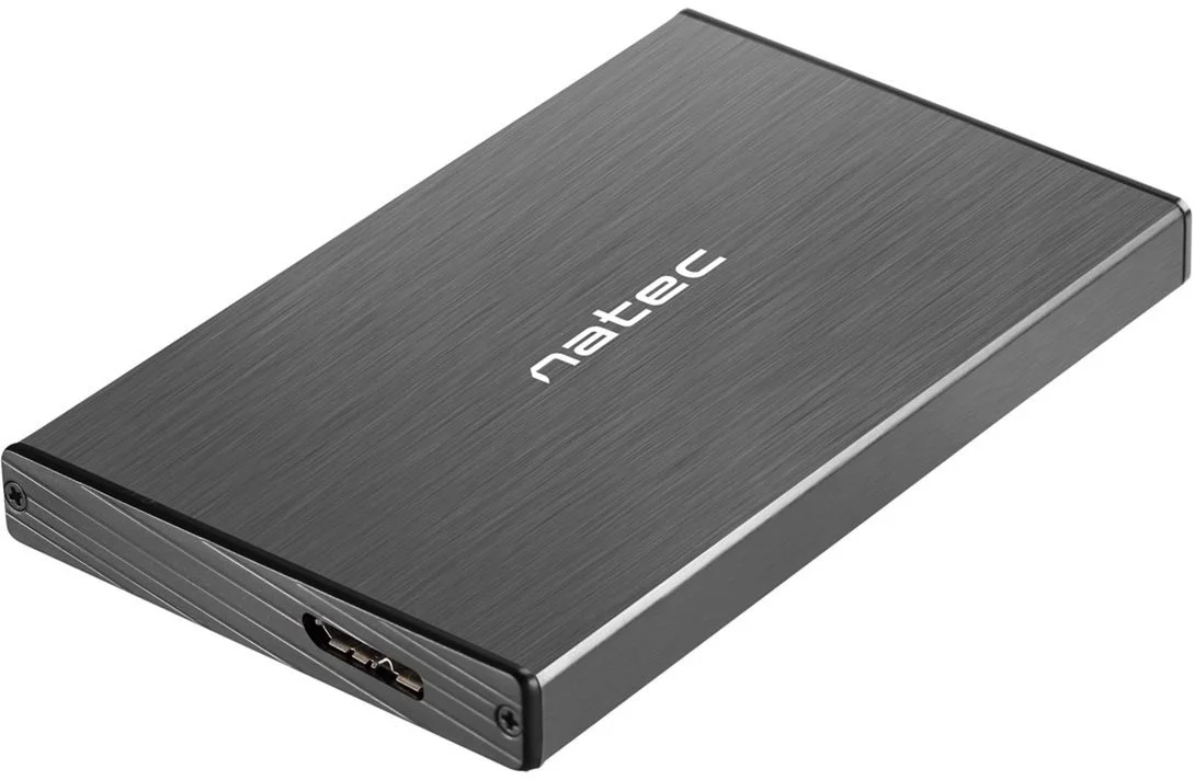 Natec externí box pro HDD 2,5” USB 3.0 Rhino Go, černý, hliníkové tělo