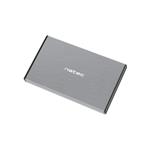 Natec externí box pro HDD 2,5” USB 3.0 Rhino Go, šedý, hliníkové tělo