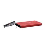 Natec externý HDD box 2,5" USB 3.0 Rhino Go, červený, hliníkové telo