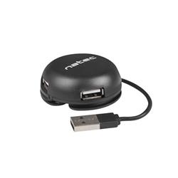Natec rozbočovač Bumblebee, 3x USB 2.0 HUB, černý