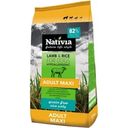 Nativia Adult Maxi Lamb & Rice 15kg granule pro psy