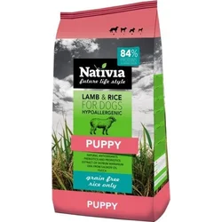 Nativia Puppy Lamb & Rice 3kg granule pro štěňata