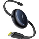 Navíjecí kabel Baseus Nomos USB-C/USB-C 1,5m 100W černý