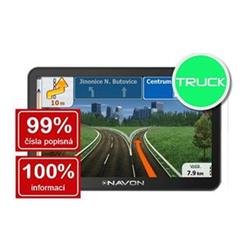 NAVON N760 TRUCK, GPS navigace, LCD 5", IGO PRIMO, TMC+BT+FM transmitter, mapy EU+R, databáze čísel popisných, LMG