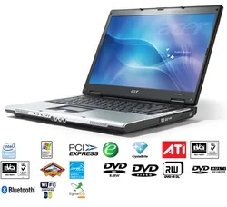 NB Aspire 3651NWLMi 15,4"C-M 410/256MB/40GB/DVD±RW/W/Linux