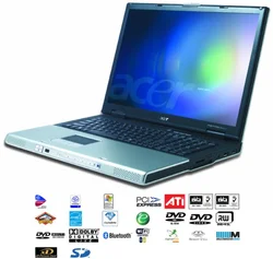 NB Aspire 9502WSMi 17"P-M 1,7GHz/1GB/100GB/X700/DVD±RW/GLAN/W/TV Tuner/XPH