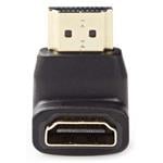 NEDIS adaptér HDMI™/ konektory 90° úhlový HDMI™ – HDMI™ vstup/ černý