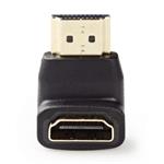 NEDIS adaptér HDMI úhlový 90°/ HDMI konektor - HDMI zásuvka/ černá