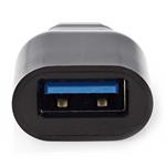 NEDIS adaptér USB 3.0/ USB 3.0 (C) zástrčka - USB-A zásuvka/ černý