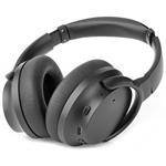 NEDIS bezdrátová sluchátka + mikrofon/ OVER-EAR/ výdrž 24 hodin/ ovládání stiskem/ ovládání hlasitosti/ černé