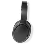 NEDIS bezdrátová sluchátka + mikrofon/ OVER-EAR/ výdrž 24 hodin/ ovládání stiskem/ ovládání hlasitosti/ černé