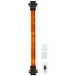 NEDIS Cat 6 UTP kabel/ RJ45 zásuvka - RJ45 zásuvka/ na okenní rámy/ vnitřní a venkovní/ plochý/ nylon/ černý/ 30 cm