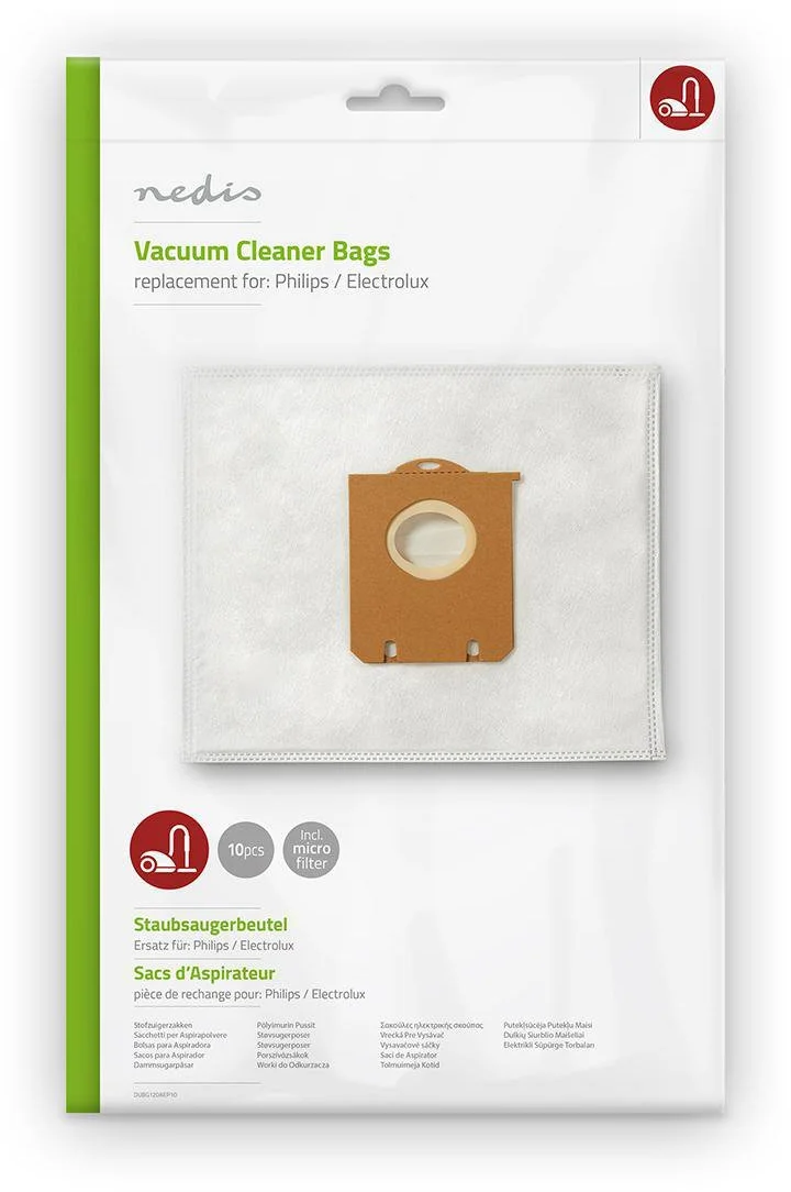 Nedis DUBG120AEP10 S-BAG vrecká do vysávača PHILIPS/ELECTROLUX (51865) 10ks 5412810285075