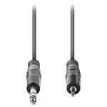 NEDIS stereo audio kabel/ 6,35 mm zástrčka - 3,5 mm zástrčka/ šedý/ 1,5m