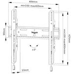 Neomounts WL30S-850BL14, držiak na TV 32"-65"