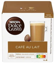 NESCAFÉ® Dolce Gusto® Café au Lait kávové kapsle, 16 ks