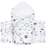 New Baby Classic Lace-up Wrap White Stars Grey