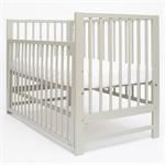 New Baby Dětská postýlka BASIC se stahovací bočnicí šedá