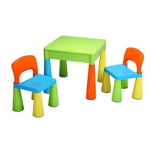 New Baby Dětská sada stoleček a dvě židličky multicolor