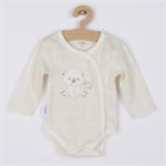 New Baby Kojenecká soupravička do porodnice Sweet Bear béžová, vel. 56 (0-3m)