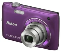 NIKON kompakt COOLPIX S4100, 14MPix, fialová, 5x zoom