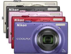 NIKON kompakt COOLPIX S6150, 16MPix, violet, 7x zoom