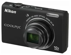 NIKON kompakt COOLPIX S6200, 16MPix, black, 10x zoom VR