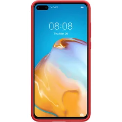 Nillkin Flex Pure Liquid Silikonové Pouzdro pro Huawei P40, Red - červený