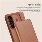Nillkin Qin Book PRO puzdro pre Samsung Galaxy A55 5G Brown
