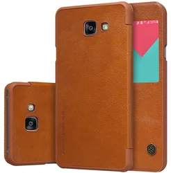 Nillkin Qin S-View Pouzdro Brown pro Samsung Galaxy A5 2016 A510
