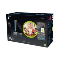 NINTENDO herní konzole Wii Black + Wii Fit Pack