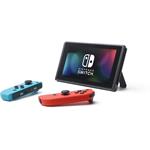 Nintendo Switch console with neon red&blue Joy-Con
