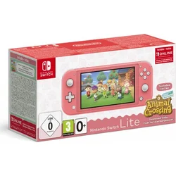 Nintendo Switch Lite Coral + Animal Crossing New Horizons + NSO 3M NSH125 - Herní konzole přenosné