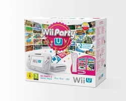 Nintendo Wii U Basic Pack White + Nintendo Land + Wii Party U + New Super Mario Bros U + New Super Luigi U